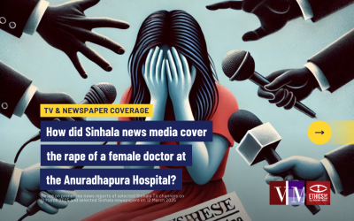 How did Sinhala news media cover the rape of a female doctor at the Anuradhapura Hospital?